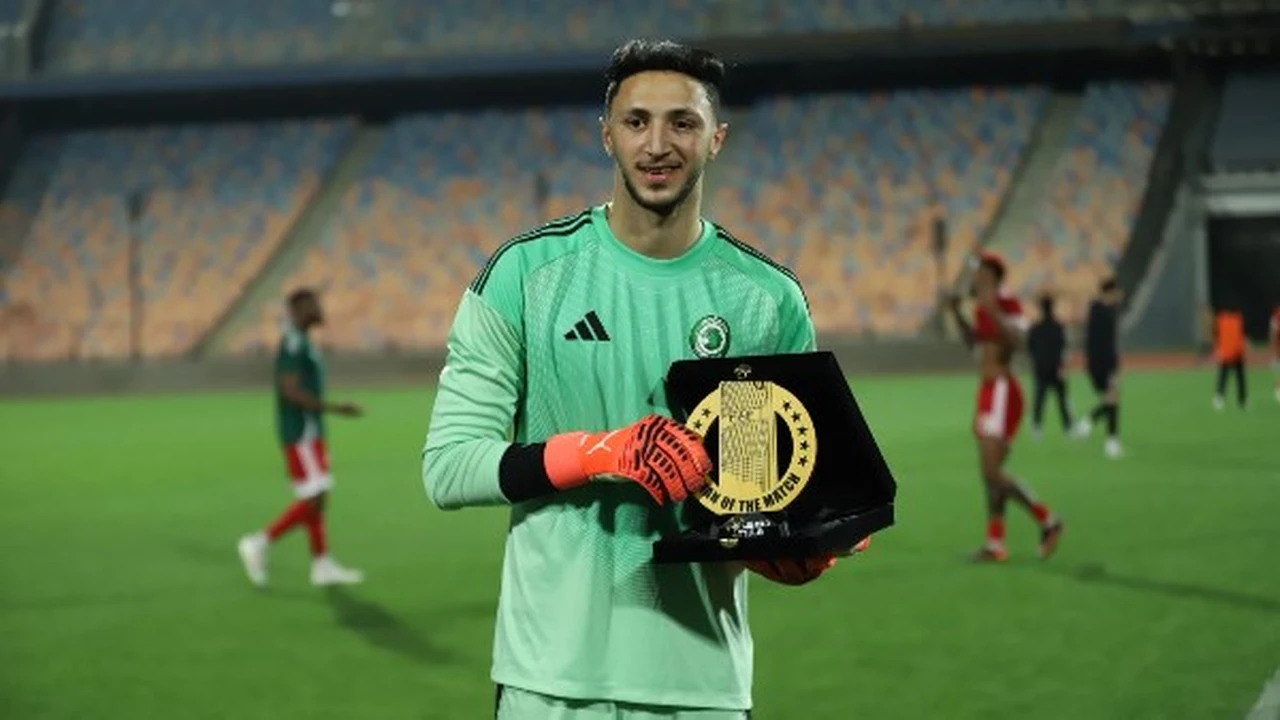 مصطفى مخلوف أفضل لاعب في مباراة مودرن سبورت والجونة